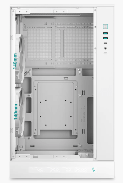 Обзор корпуса DeepCool CH270 Digital WH: почти компактный и почти вместительный