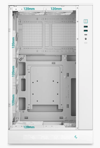 Обзор корпуса DeepCool CH270 Digital WH: почти компактный и почти вместительный