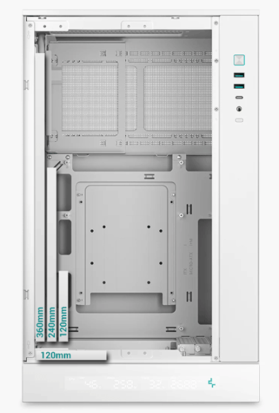 Обзор корпуса DeepCool CH270 Digital WH: почти компактный и почти вместительный