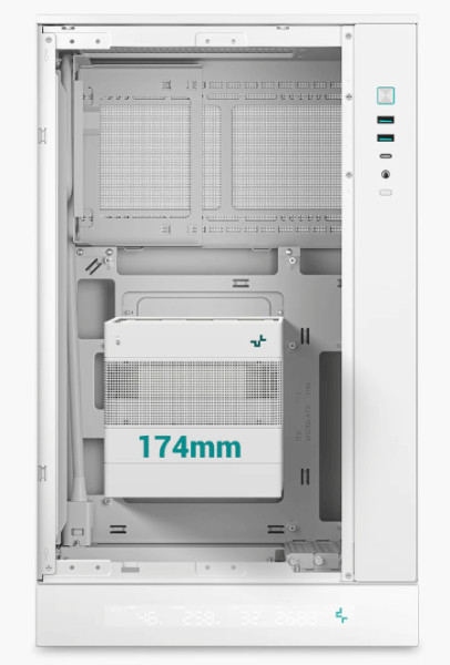 Обзор корпуса DeepCool CH270 Digital WH: почти компактный и почти вместительный