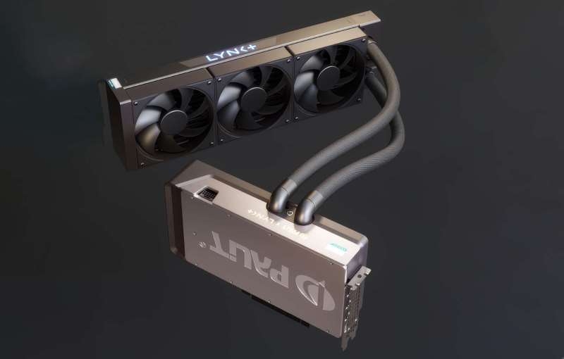 Palit и Lynk+ показали модульную систему жидкостного охлаждения для видеокарт GeForce RTX 5090