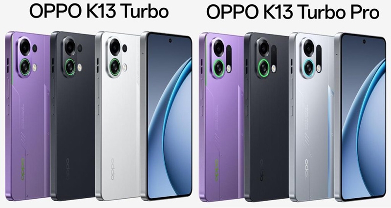 Анонсированы смартфоны Oppo K13 Turbo и K13 Turbo Pro с вентилятором, RGB-подсветкой и защитой от воды