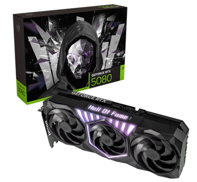 Galax выпустила видеокарты GeForce RTX 5080 и RTX 5070 Ti HOF Gaming с умеренным заводским разгоном