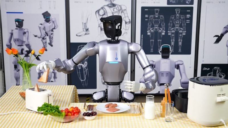 Китайский робот приготовил и посолил стейк под управлением человека на расстоянии 1800 км