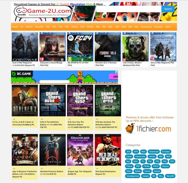 Крупнейшие сайты с пиратскими играми изъяты и перешли под контроль ФБР