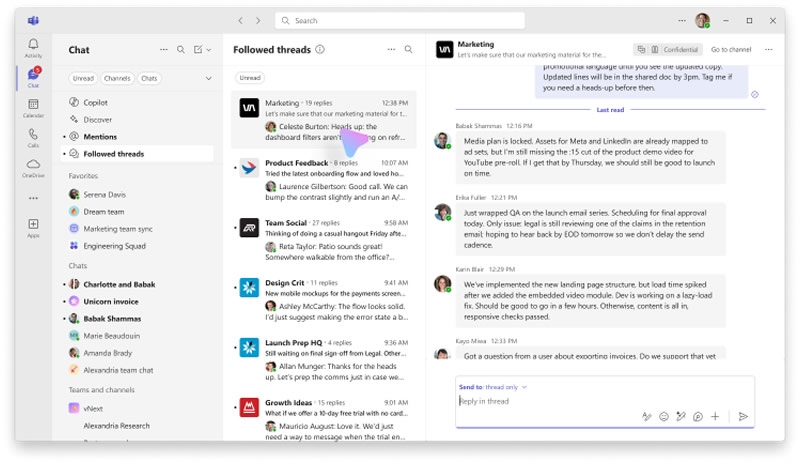 Microsoft наконец добавила в Teams цепочки обсуждений — треды
