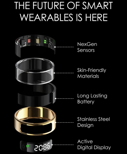 Pebble выпустила умное-кольцо Halo Smart Ring, которое умеет показывать время и стоит менее $100