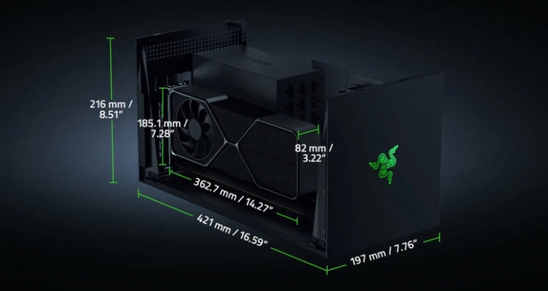 Razer выпустила Core X V2 &mdash; первый корпус для внешней видеокарты с Thunderbolt 5