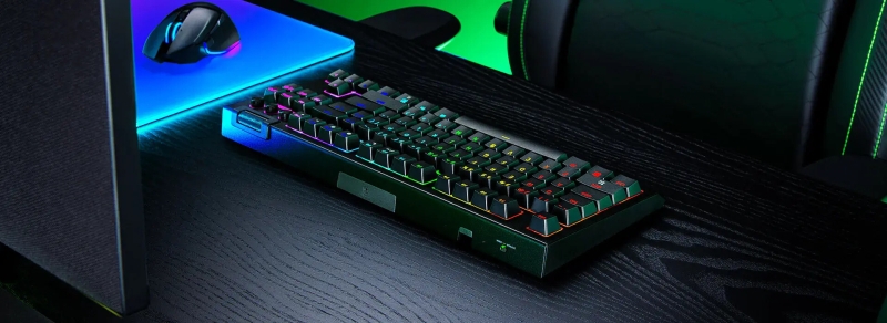 Razer выпустила компактную механическую клавиатуру BlackWidow V4 Tenkeyless HyperSpeed с заменяемыми переключателями