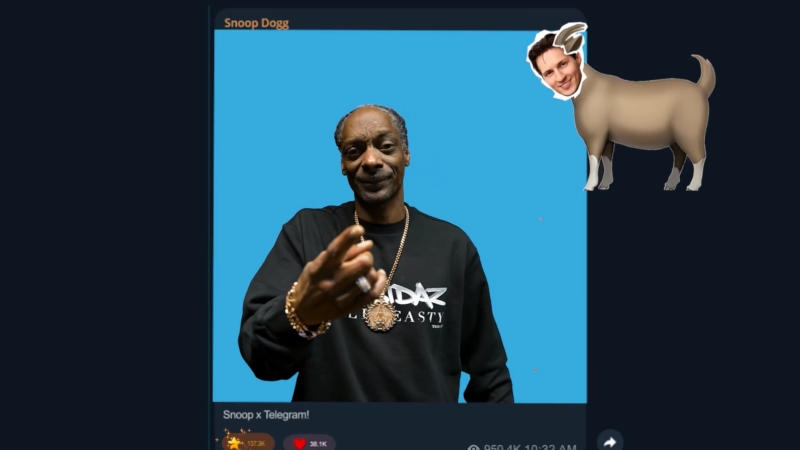 Snoop Dogg выпустил трек про Telegram &mdash; миллион его NFT-подарков разлетелся за считанные минуты