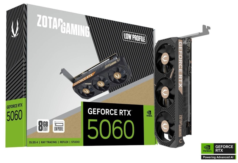 Zotac выпустила видеокарту GeForce RTX 5090 ArcticStorm AIO с мощной СЖО и компактную GeForce RTX 5060 Low Profile