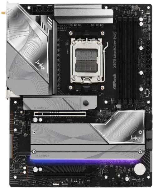 ASRock выпустила X870 LiveMixer WiFi &mdash; материнскую плату с 25 портами USB за $230