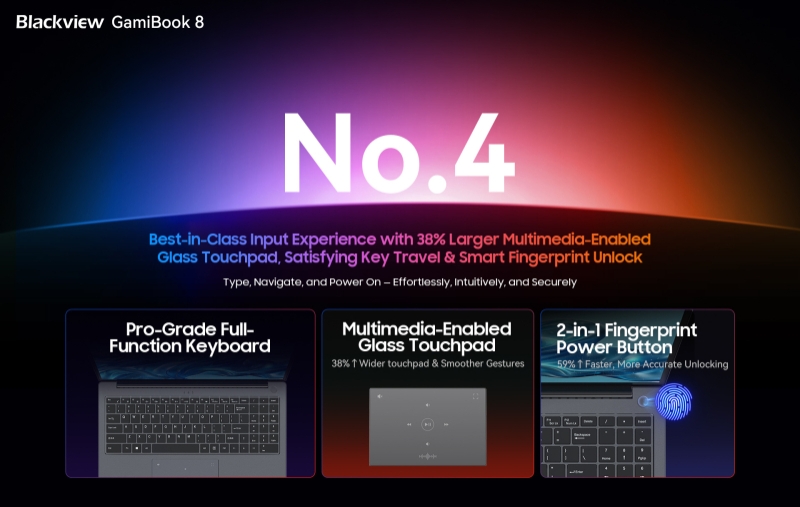 Blackview выпустила GamiBook 8 &mdash; мощный ноутбук с AMD Ryzen 7 7735HS и ценой от 31 500 рублей