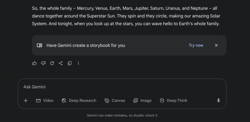 Google научила Gemini создавать комиксы и иллюстрированные книги рассказов на русском и других языках