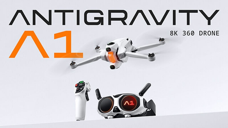 Insta360 представила компактный дрон Antigravity A1 с 360-градусной съёмкой в 8K