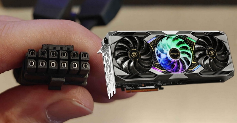 Коннектор 12V-2&times;6 впервые расплавился на видеокарте Radeon RX 9070 XT