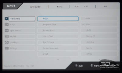 Обзор 4K IPS-монитора MSI Modern MD272UPHW: белый модерн