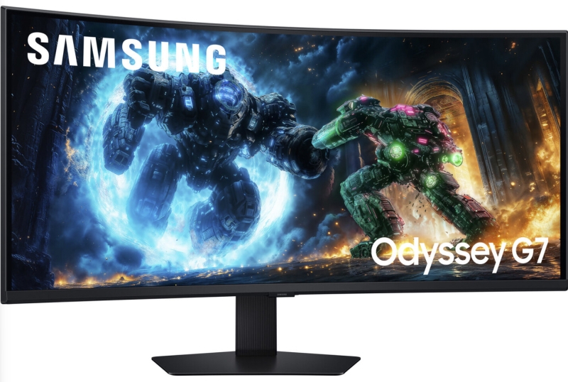Samsung выпустила нестандартный игровой монитор Odyssey G7 G75F &mdash; 4K и 165 Гц на&nbsp;37 дюймах