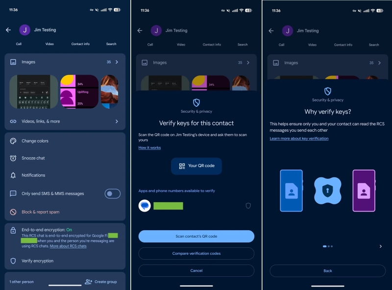 В &laquo;Google Сообщениях&raquo; появилась проверка сквозного шифрования по QR-коду