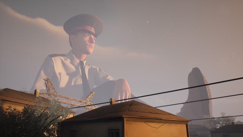 В Steam стартовало открытое тестирование Militsioner &mdash; сюрреалистической игры о побеге от милиционера-великана