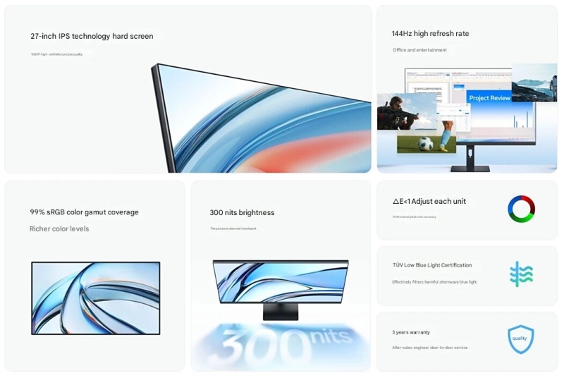 Xiaomi впустила 27-дюймовый 144-Гц монитор Redmi A27 2026 всего за $65