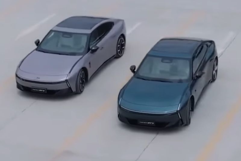 XPeng показала, как её электромобили P7 сами уезжают с конвейера