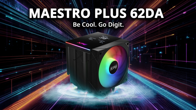 Adata представила два суперкулера XPG Maestro Plus c дисплеями и корпус XPG Valor Air Pro