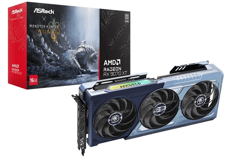 ASRock выпустила Radeon RX 9070 XT по мотивам Monster Hunter Wilds