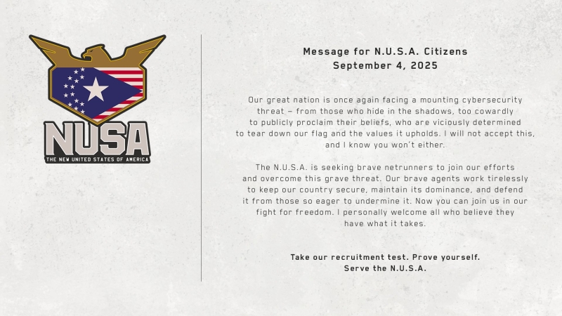 CD Projekt Red заинтриговала фанатов Cyberpunk 2077 загадочным тизером от президента НСША