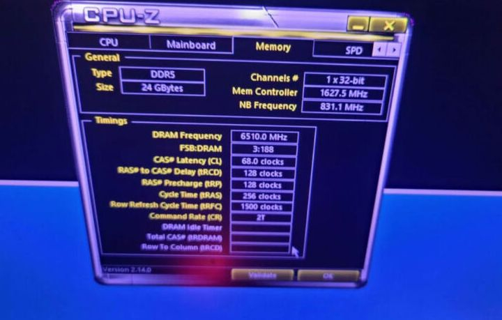 DDR5 раскочегарили до 13 020 МГц — очередной рекорд разгона ОЗУ пока не подтверждён