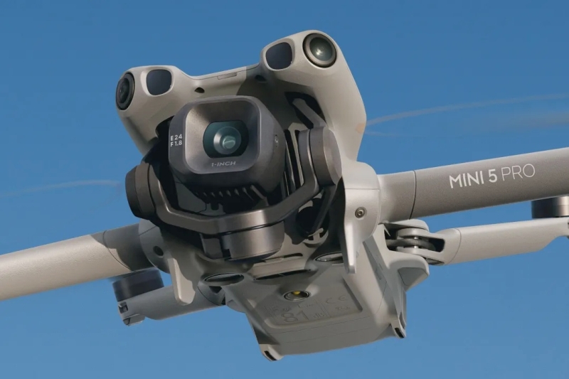 DJI представила компактный дрон Mini 5 Pro с дюймовым сенсором и повышенной автономностью