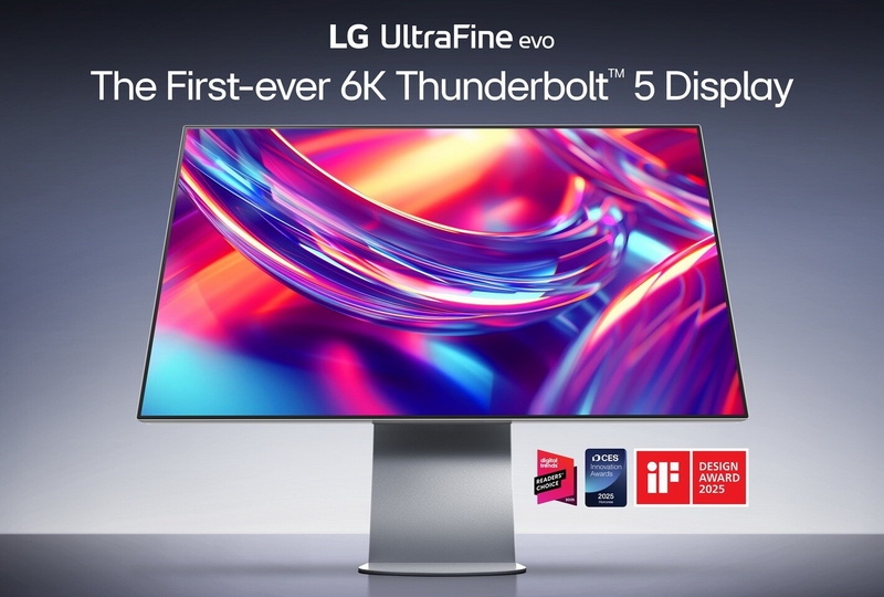 LG выпустила монитор UltraFine evo 6K с Thunderbolt 5 для профессионалов &mdash; в 2,5 раза дешевле аналога от Apple