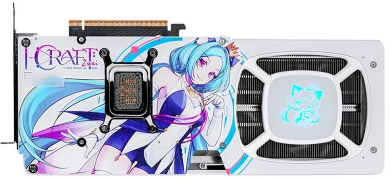 MaxSun выпустила аниме-видеокарту GeForce RTX 5070 iCraft OC12G Aiga Plus с переливающимся покрытием Starlight