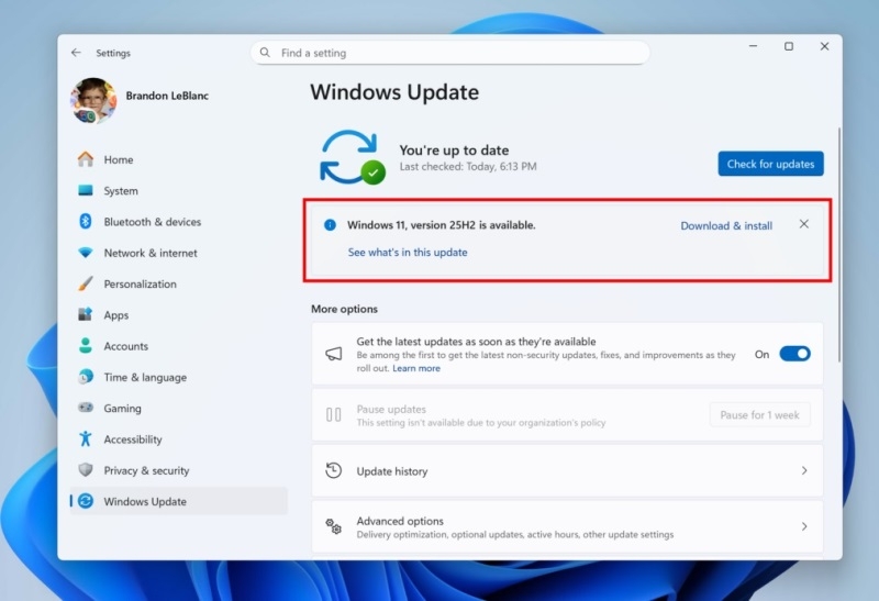 Microsoft выпустила официальный IOS-образ предварительной версии Windows 11 25H2