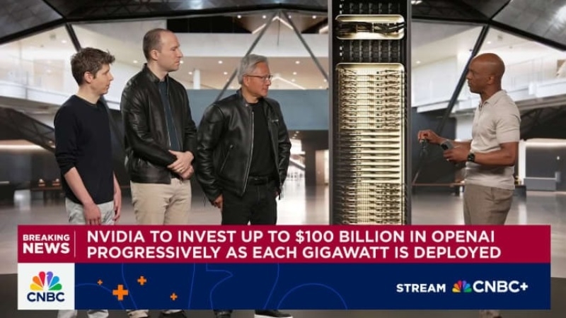 Nvidia вложит $100 млрд в OpenAI &mdash; и получит их обратно за ИИ-ускорители Vera Rubin