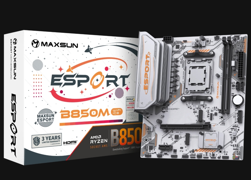 Обзор материнской платы Maxsun MS-eSport B850M WiFi Ice: &laquo;ледяная&raquo; скромность