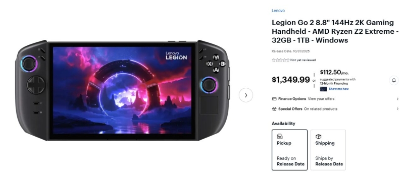 &laquo;Она для энтузиастов, готовых потратиться&raquo;: Lenovo попыталась оправдать высокую цену Legion Go 2