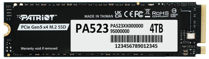 Patriot представила два PCIe 5.0 SSD: Viper PV563 среднего уровня и PA523 — начального