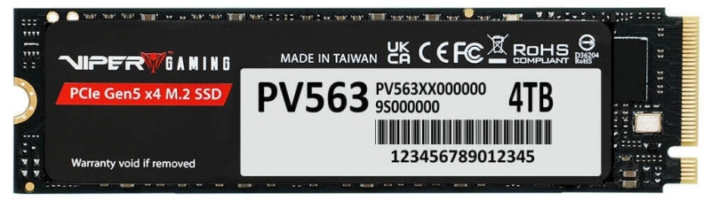 Patriot представила два PCIe 5.0 SSD: Viper PV563 среднего уровня и PA523 — начального