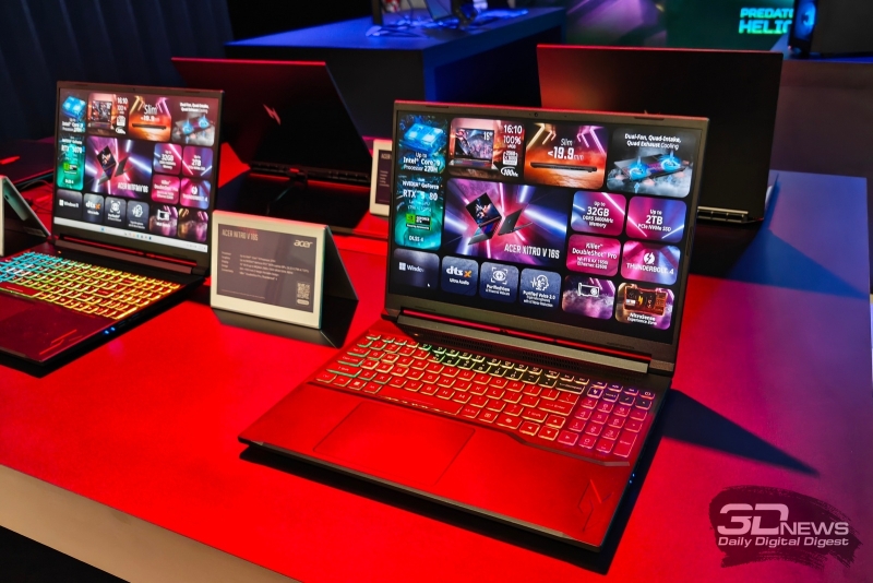 Репортаж со стенда Acer на выставке IFA 2025: геймерские компьютеры и мониторы, самый лёгкий 16" ноутбук и другие новинки