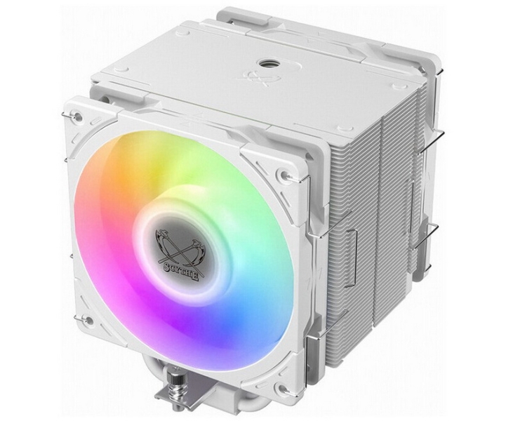 Scythe представила 1,23-килограммовый кулер Mugen 6 Dual Fan White Edition белого цвета