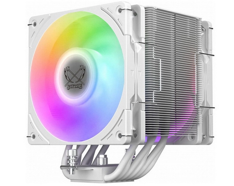 Scythe представила 1,23-килограммовый кулер Mugen 6 Dual Fan White Edition белого цвета