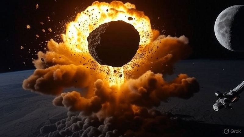 Учёные NASA задумались о ядерном ударе по угрожающему Луне астероиду