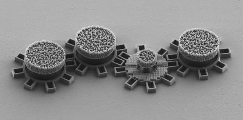 Учёные создали наношестерёнки размером с человеческую клетку, которые вращаются от лазера