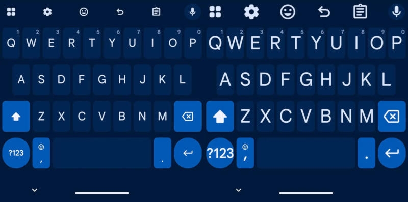 В стандартной клавиатуре для Android появилась настройка размера шрифта