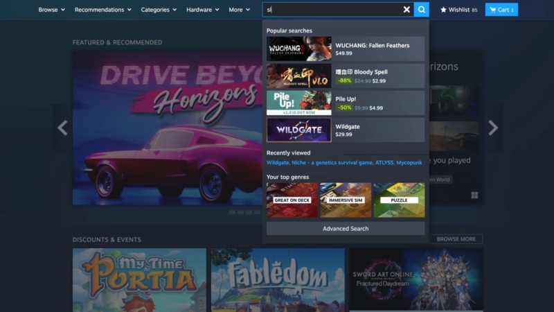 Valve сделала магазин Steam более динамичным и персонализированным — переработанное меню вышло из «беты»