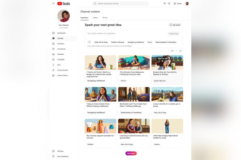 YouTube представил новые ИИ-инструменты для всесторонней оптимизации контента