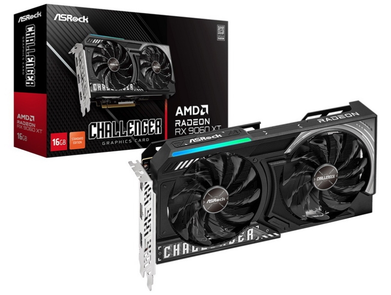 ASRock выпустила Radeon RX 9060 XT Challenger Standard Edition со сниженным заводским разгоном