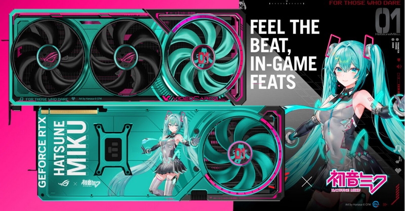 Asus оценила GeForce RTX 5080 Hatsune Miku Edition в $1900 — на 90 % дороже рекомендованной цены