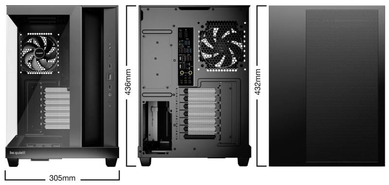 Be quiet! представила корпуса-аквариумы Light Base 500 LX и Light Base 500 c ARGB-подсветкой и без